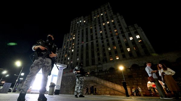 Обстановка на месте взрыва на Кудринской площади в Москве - Sputnik Беларусь