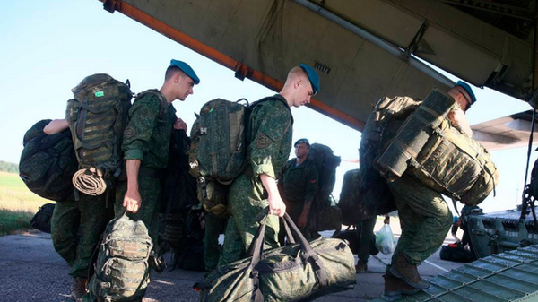 Военнослужащие одного из подразделений сил специальных операций Республики Беларусь убывают в Казахстан  - Sputnik Беларусь