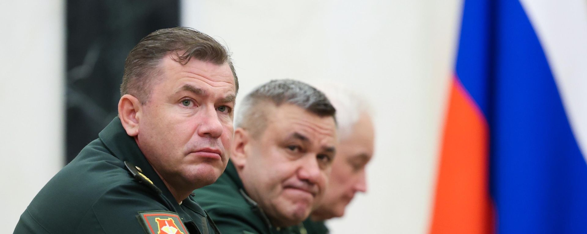 Командующий войсками беспилотных систем Вооруженных сил РФ Денис Лямин (слева) - Sputnik Беларусь, 1920, 05.08.2026