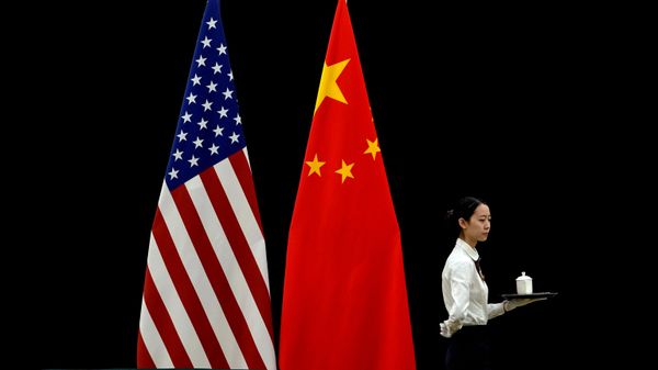 Флаги США и Китая - Sputnik Беларусь