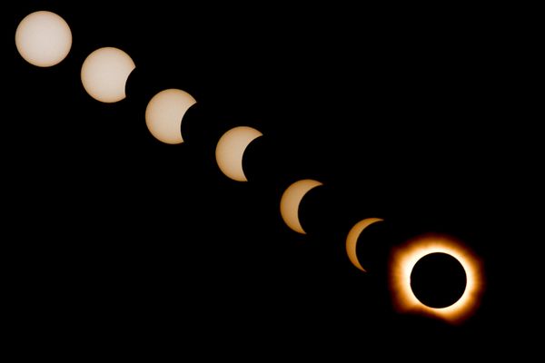 Вид на фазы солнечного затмения - Sputnik Беларусь