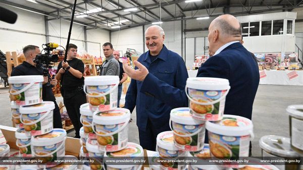 Президент Беларуси Александр Лукашенко ознакомился с работой крестьянского хозяйства Михаила Шруба в Житковичском районе - Sputnik Беларусь