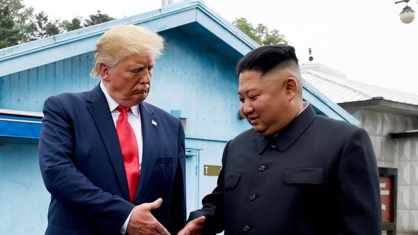 Дональд Трамп и Ким Чен Ын - Sputnik Беларусь