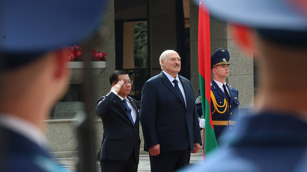 Перагаворы прэзідэнта Беларусі Аляксандра Лукашэнкі з прэзідэнтам Рэспублікі Саюз М'янма Мін Аун Хлайнам - Sputnik Беларусь
