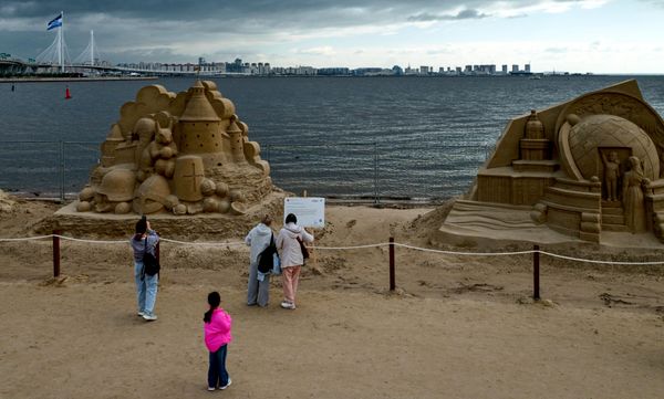Международный фестиваль песчаных скульптур в Санкт-Петербурге - Sputnik Беларусь