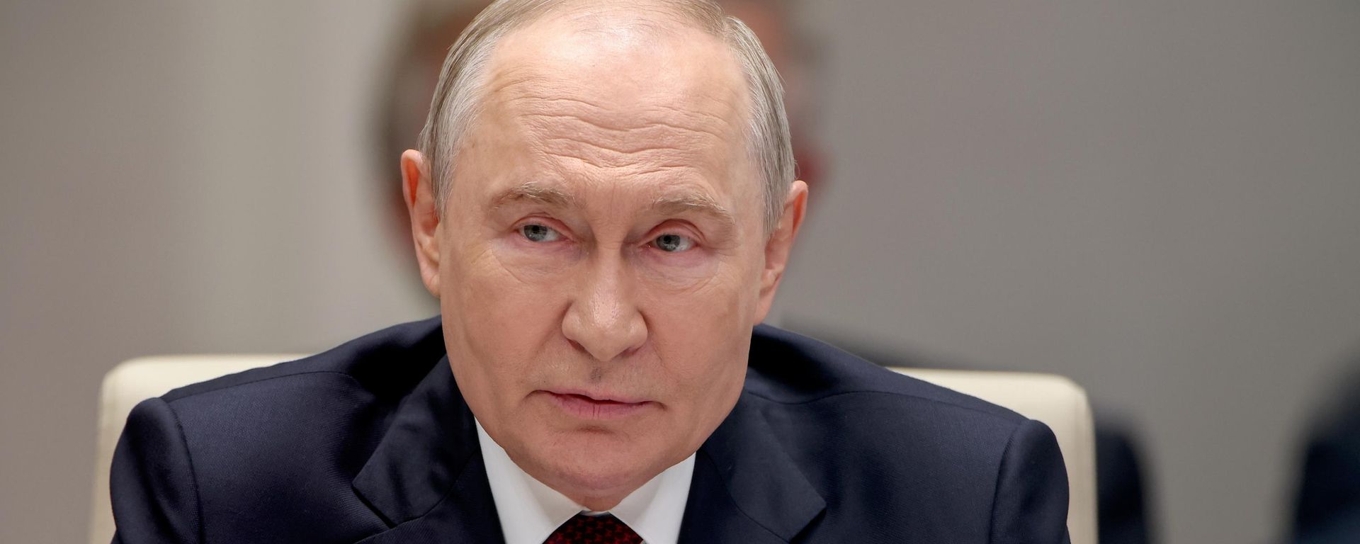 Прэзідэнт РФ Уладзімір Пуцін на пасяджэнні Савета кіраўнікоў дзяржаў-членаў ШАС - Sputnik Беларусь, 1920, 01.09.2026