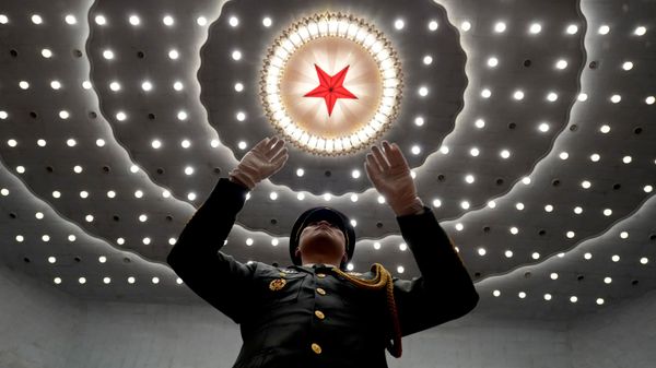 Дирижер военного оркестра в Китае Дирижер военного оркестра в Китае - Sputnik Беларусь