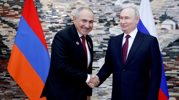 Президент Владимир Путин встретился с премьер-министром Армении Николом Пашиняном - Sputnik Беларусь