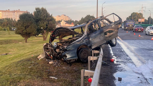 На кольцевой горел автомобиль - Sputnik Беларусь