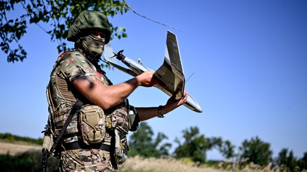 Боевая работа расчета БПЛА БАРС-КУРСК группировки войск Север на Сумском направлении СВО - Sputnik Беларусь