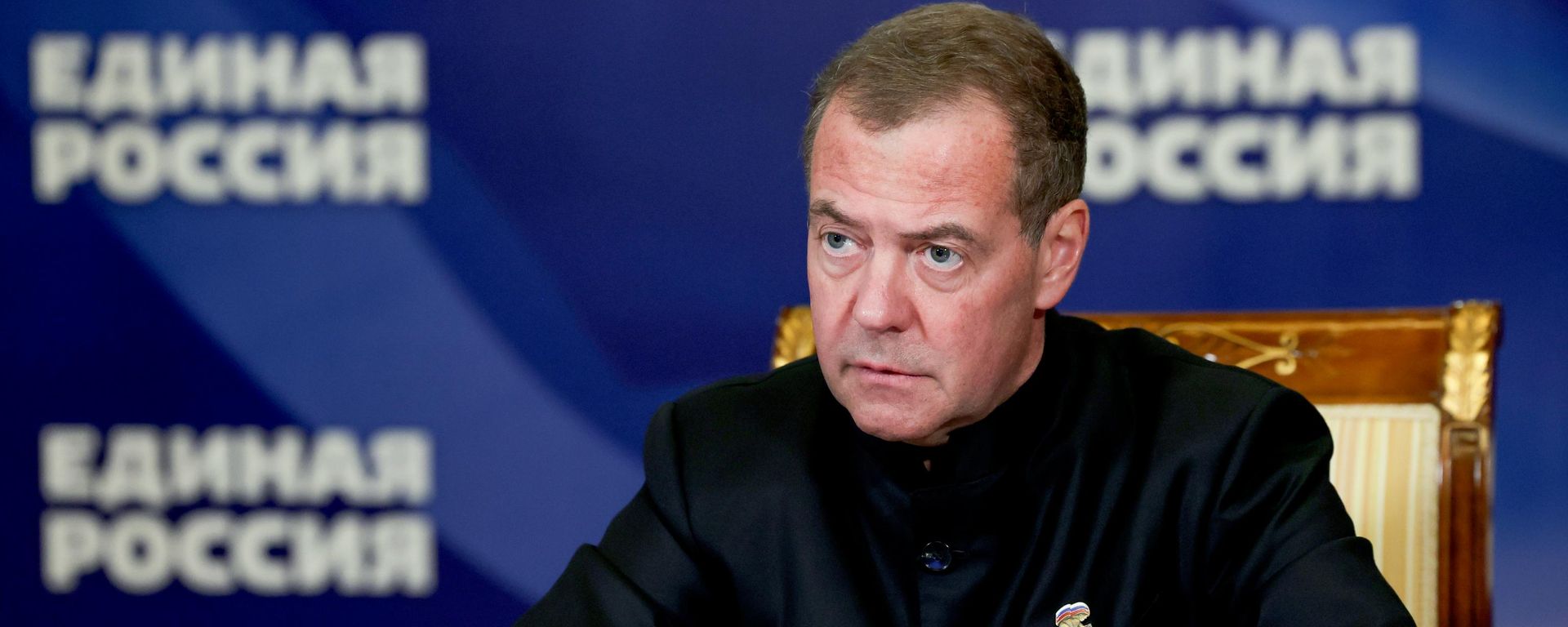 Намеснік старшыні Савета бяспекі РФ, старшыня партыі Единая Россия Дзмітрый Мядзведзеў - Sputnik Беларусь, 1920, 16.09.2026