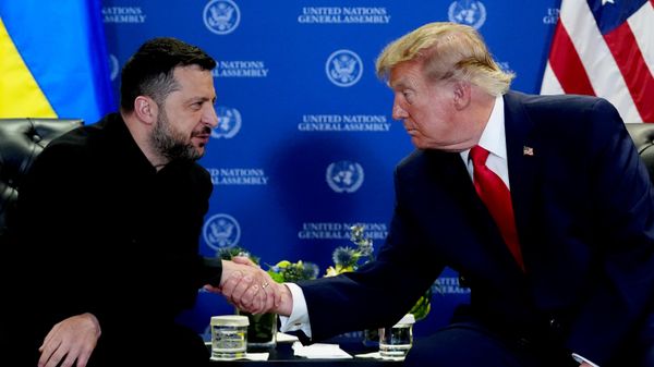 Встреча Владимира Зеленского и Дональда Трампа на полях ГА ООН - Sputnik Беларусь