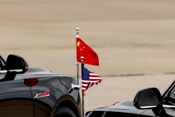 Флаги США и КНР - Sputnik Беларусь