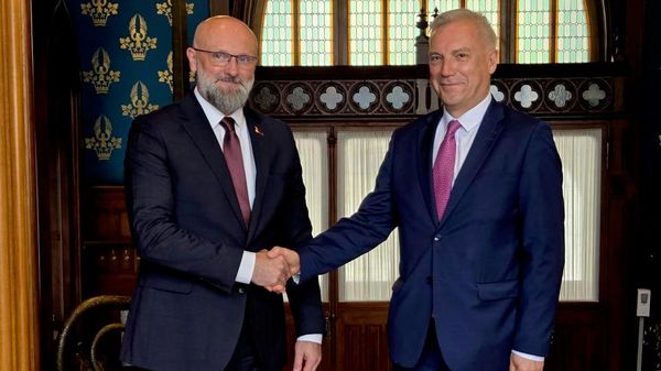 Намеснікі міністраў замежных спраў Беларусі і Расіі Ігар Сакрэта і Аляксандр Грушко - Sputnik Беларусь