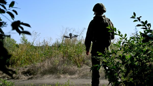 Боец российской армии в зоне СВО, архивное фото - Sputnik Беларусь