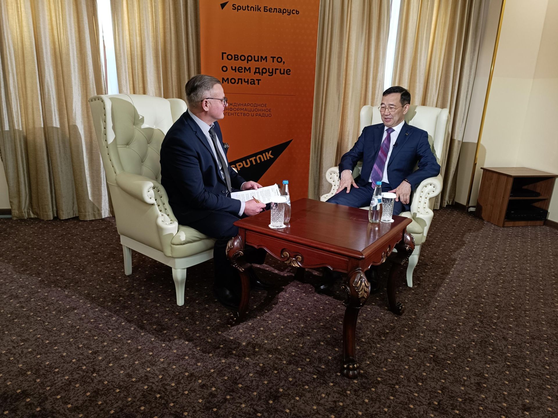 Глава Республики Саха (Якутия) Айсен Николаев дал интервью Sputnik Беларусь - Sputnik Беларусь, 1920, 02.10.2026