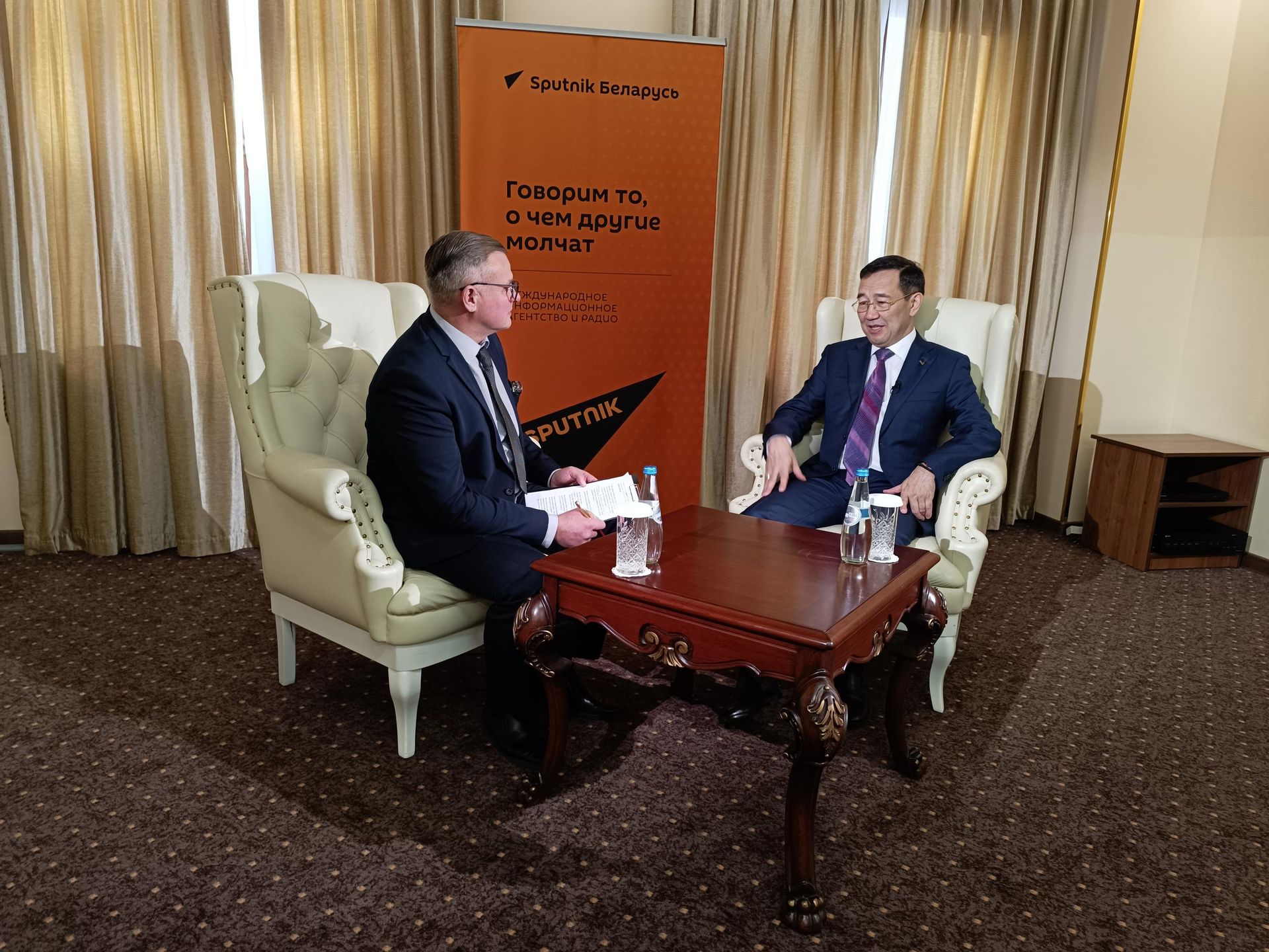 Глава Республики Саха (Якутия) Айсен Николаев дал интервью Sputnik Беларусь - Sputnik Беларусь, 1920, 02.10.2026