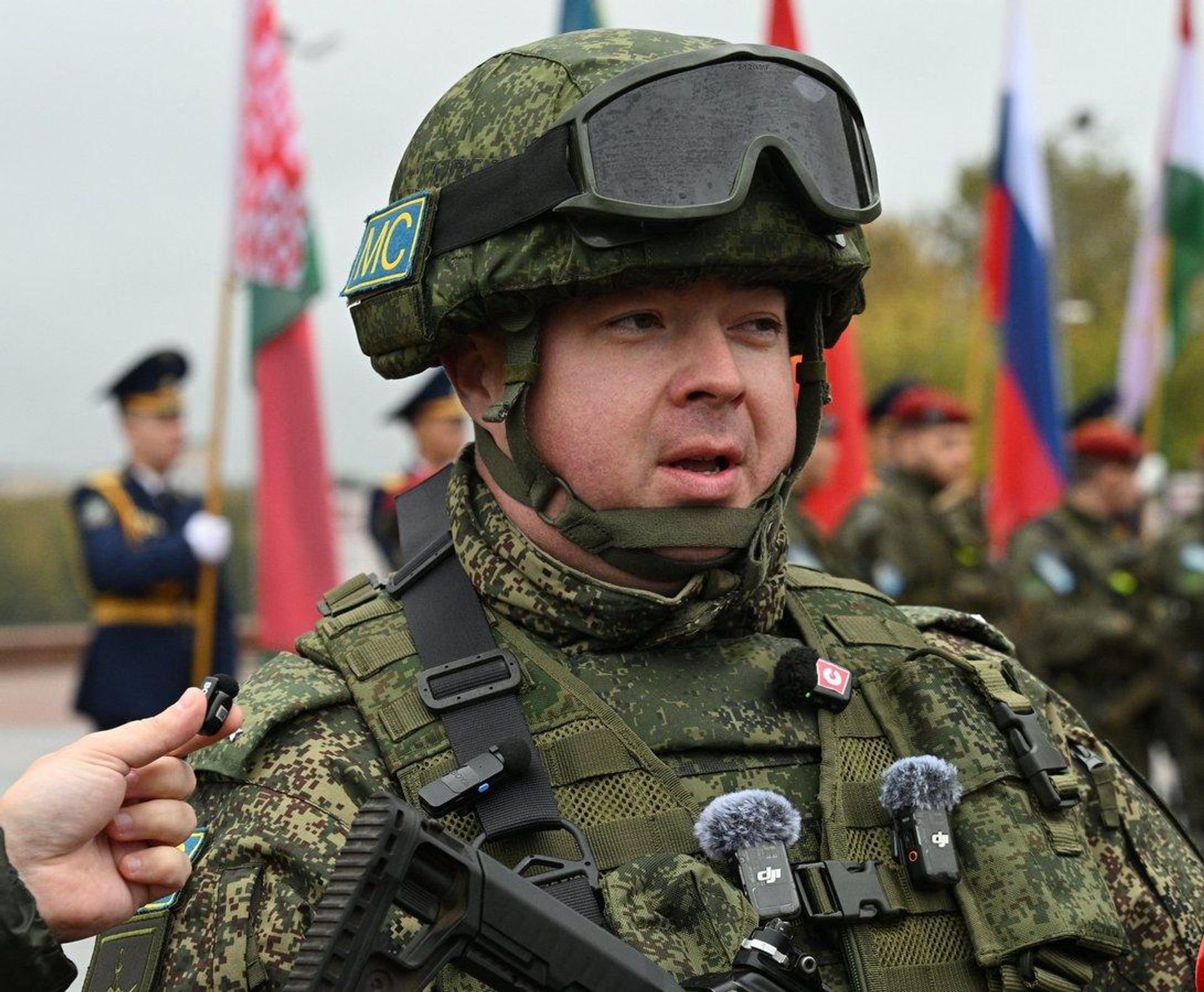Представитель российского контингента на учении ОДКБ Виктор Кайль Представитель российского контингента на учении ОДКБ Виктор Кайль - Sputnik Беларусь, 1920, 11.10.2026