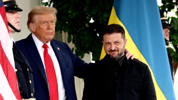 Встреча президента США Дональда Трампа и Владимира Зеленского - Sputnik Беларусь