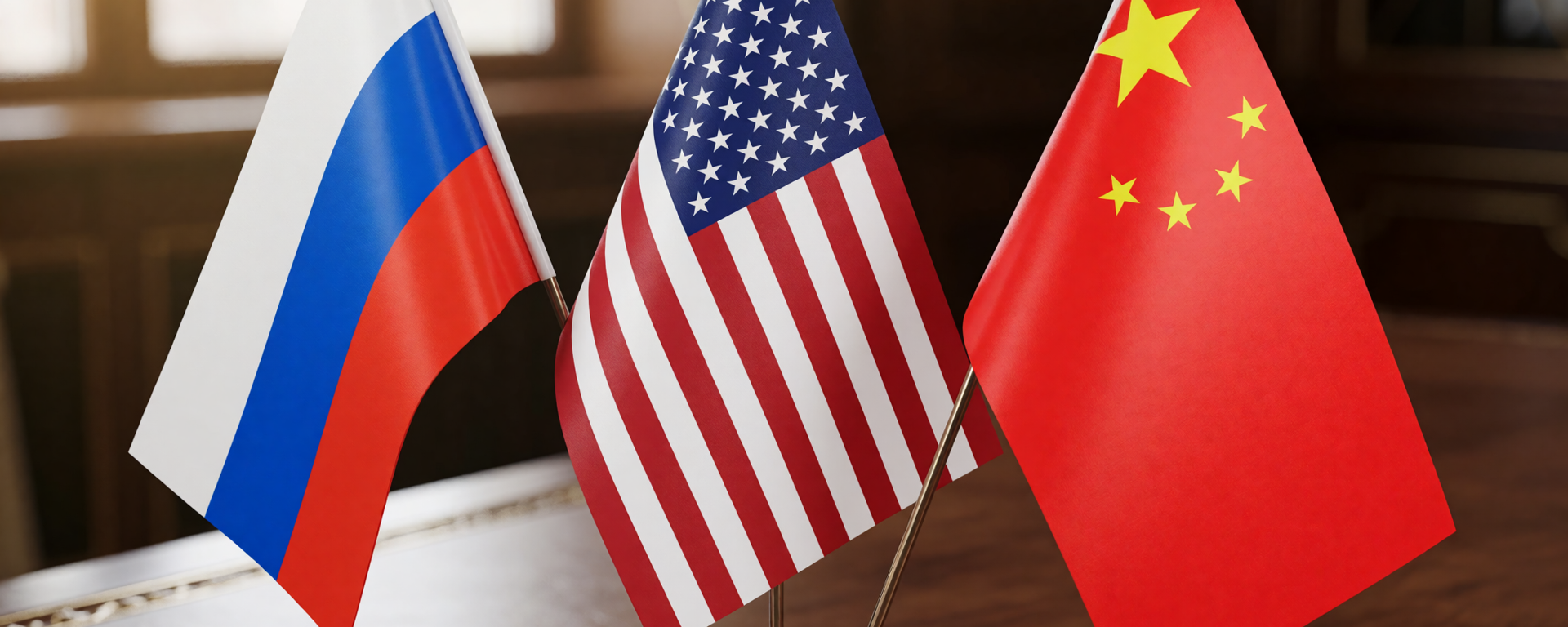 Флаги России, США и Китая - Sputnik Беларусь, 1920, 14.10.2026