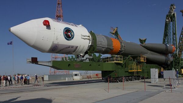 Вываз ракеты Саюз-ФГ са спадарожнікамі Канопус і БКА на старт - Sputnik Беларусь