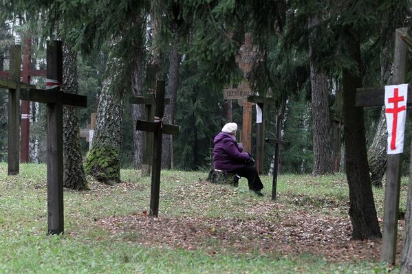 Лесное урочище Куропаты, место массовых захоронений жертв сталинских репрессий - Sputnik Беларусь