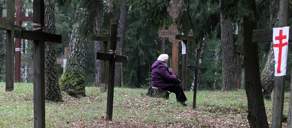 Лесное урочище Куропаты, место массовых захоронений жертв сталинских репрессий - Sputnik Беларусь