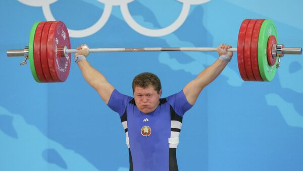 Андрей Арямнов на олимпийском помосте в Пекине - Sputnik Беларусь