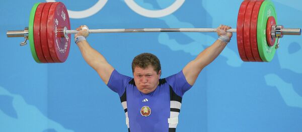 Андрей Арямнов на олимпийском помосте в Пекине - Sputnik Беларусь