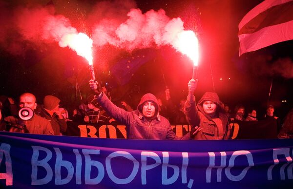 Митинг сторонников белорусской оппозиции в Минске, архивное фото - Sputnik Беларусь