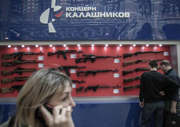 На международной выставке Оружие и Охота в Москве, архивное фото - Sputnik Беларусь