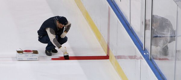 Подготовка спортивного комплекса Чижовка-Арена к Чемпионату мира по хоккею - Sputnik Беларусь