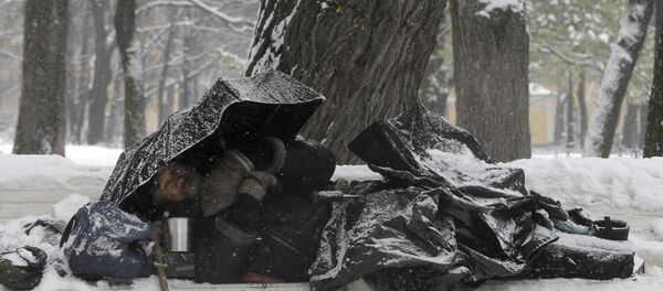 Бездомный в Санкт-Петербурге - Sputnik Беларусь