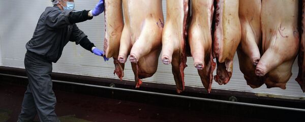 Дымовское колбасное производство в Москве - Sputnik Беларусь