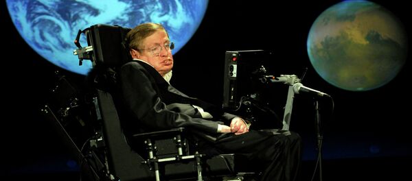 Стивен Хокинг на 50-летии NASA Стивен Хокинг на 50-летии NASA - Sputnik Беларусь