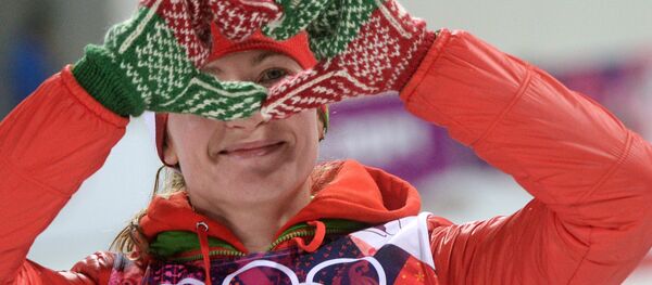 Дарья Домрачева на XXII зимних Олимпийских играх в Сочи - Sputnik Беларусь