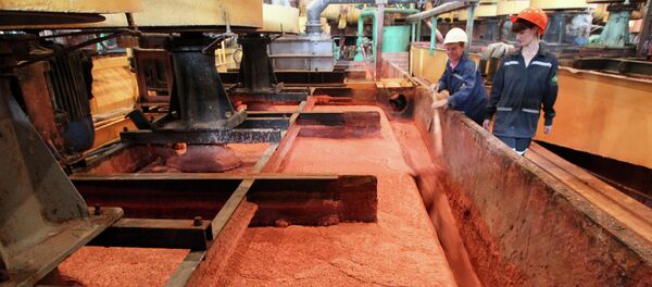 Работа предприятия Беларуськалий Работа предприятия Беларуськалий - Sputnik Беларусь