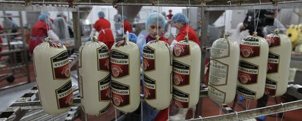 Березовский мясоконсервный комбинат, колбасный цех - Sputnik Беларусь