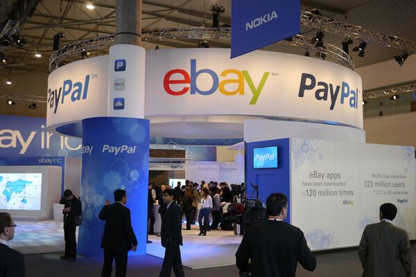 Стенд компании eBay на выставке в Барселоне - Sputnik Беларусь