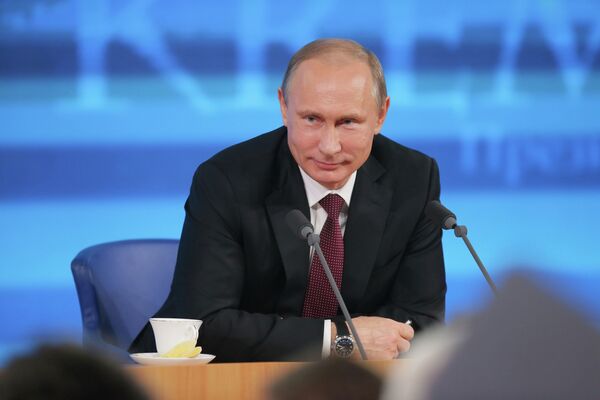 Большая пресс-конференция Владимира Путина, архивное фото - Sputnik Беларусь