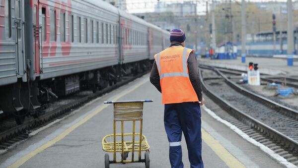 Работа железнодорожного вокзала  - Sputnik Беларусь