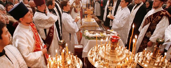 Святкаванне Раства Хрыстова ў Мінску, архіўнае фота Святкаванне Раства Хрыстова ў Мінску, архіўнае фота - Sputnik Беларусь
