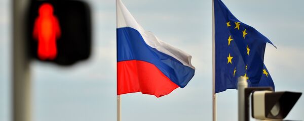Флаги России и ЕС - Sputnik Беларусь
