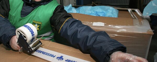 Работа Россельхознадзора на таможне Работа Россельхознадзора на таможне - Sputnik Беларусь