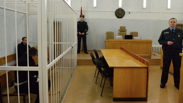 Перед началом судебного заседания по делу об убийстве Соломатиной - Sputnik Беларусь