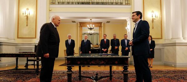 Новый премьер Греции принимает присягу - Sputnik Беларусь
