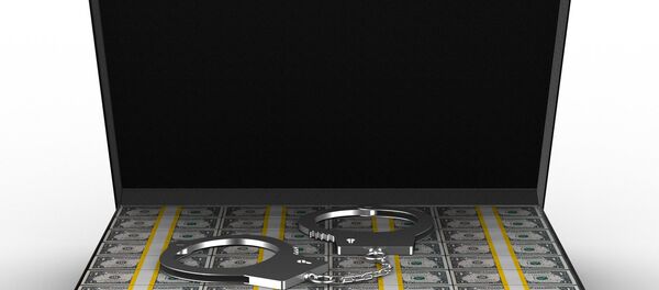 Кейс с деньгами и наручниками - Sputnik Беларусь