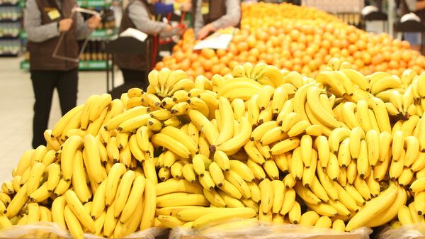 Бананы на прылаўку гіпермаркета
 - Sputnik Беларусь