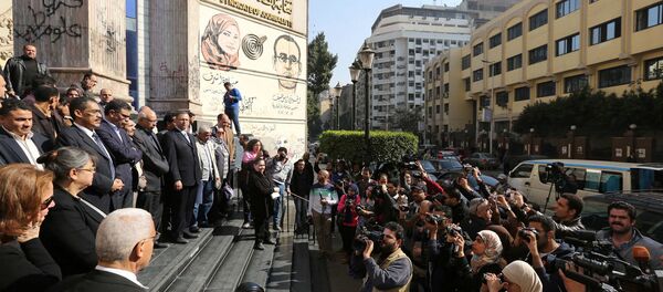 Акция солидарности с погибшими в Каире - Sputnik Беларусь