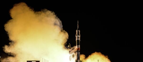 Старт ракеты-носителя Союз-ФГ с ТПК Союз ТМА-15М на космодроме Байконур - Sputnik Беларусь